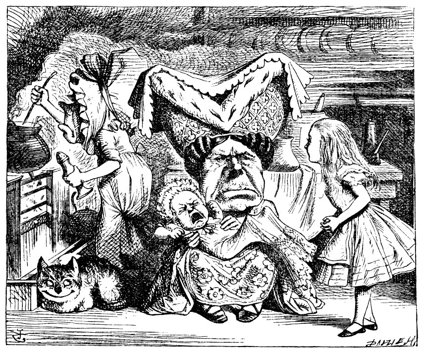 Alice in the White Rabbit's house