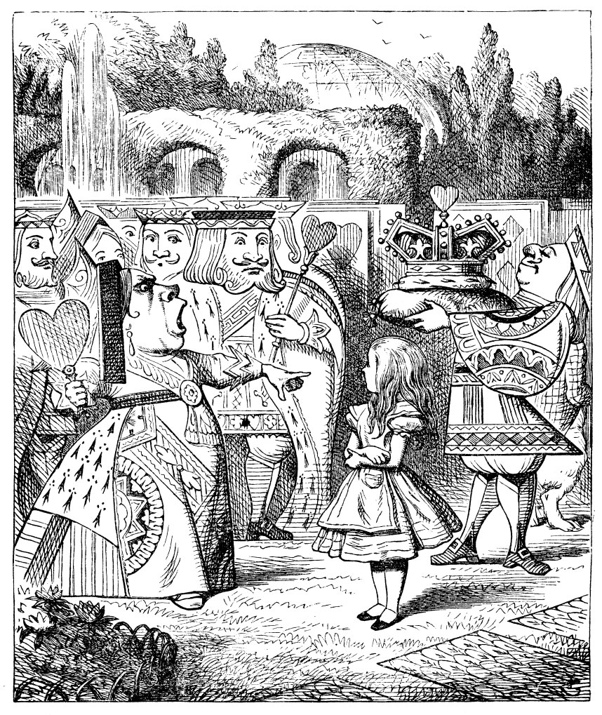 Alice approaching the house